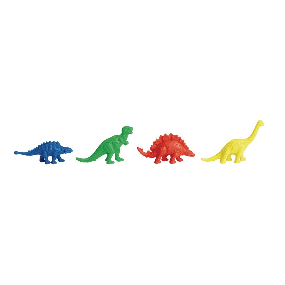 Excellerations Math Manipulatives Set of 128 Mini Dinosaur Counters 1-1/2 inches -2 inches  STEM Educational Toys for Mathematics  Preschool (Item # DNCT1)