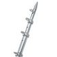 TACO Marine OT-0442VEL15 Aluminum Tele-Outrigger Pole - 1-1/8 x 15, Silver/Silver