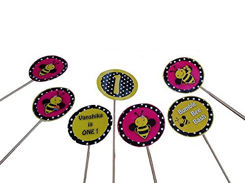 Untumble Bumblebee Cup Cake Toppers (Set Of 10)