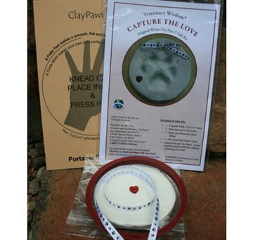 Claypaws Paw Print Kit White Clay