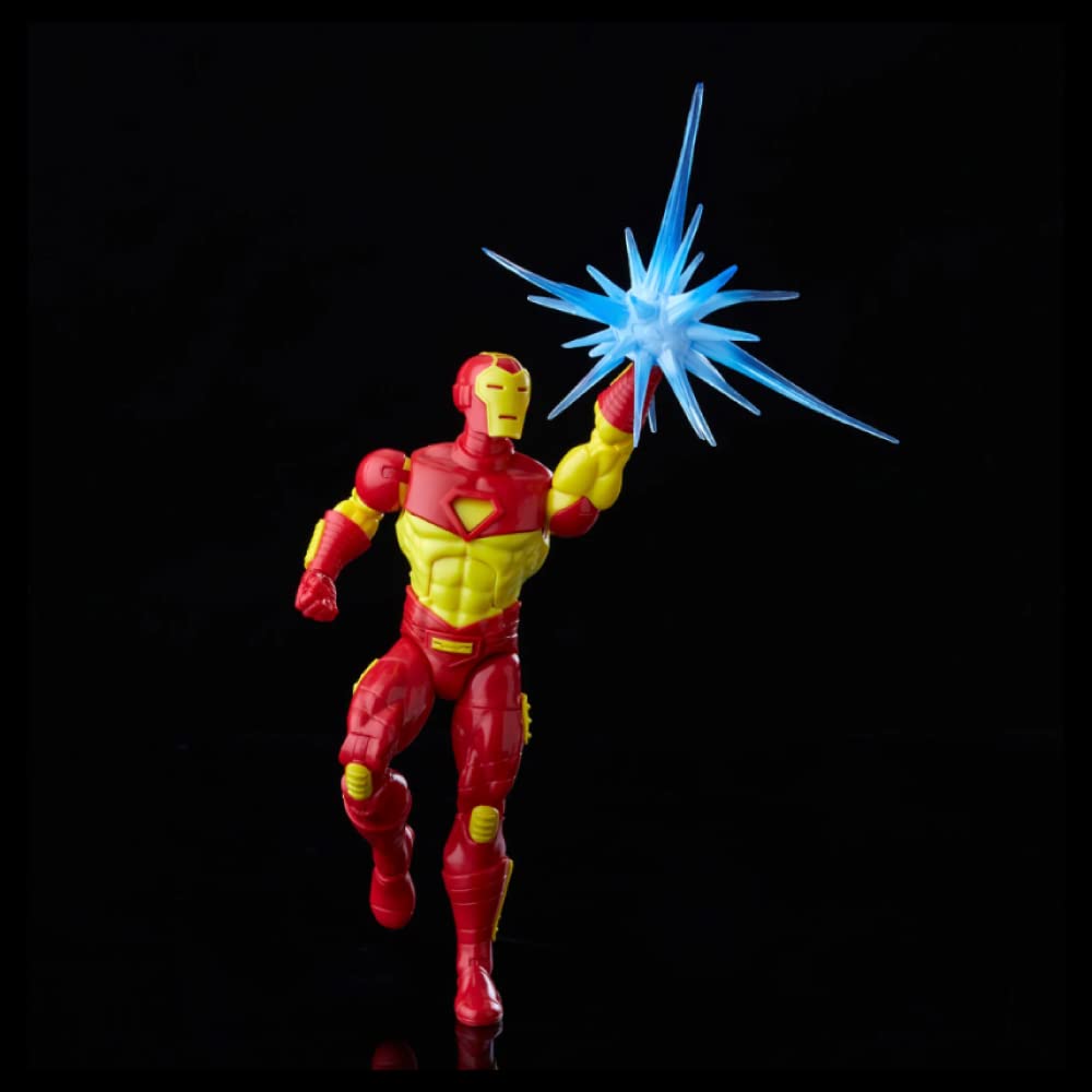 Hasbro Marvel Legends Retro Iron Man 6-inch Action Figure - Red, Plastic, War Machine Model