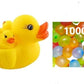 YOOKO Holi Water, Birthday, Anniversary Ex. Balloons Multicolor 100 Pcs and 1 Pcs Chu Chu Sound Bathtub Toys for Toddler