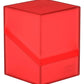 Ultimate Guard Boulder 100+ Classic, Deck Case For 100 Double-Sleeved Tcg Cards, Ruby, Secure & Durable Storage For Trading Card Games, Soft-Touch Finish