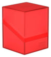 Ultimate Guard Boulder 100+ Classic, Deck Case For 100 Double-Sleeved Tcg Cards, Ruby, Secure & Durable Storage For Trading Card Games, Soft-Touch Finish