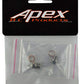 Apex RC Products Heavy Duty Medium Hot (OS #7 Equivalent) Nitro Glow Plug - 2 Pack #9701