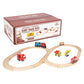 Wooden Train Track 52 Piece Set - 18 Feet Of Track Expansion And 5 Distinct Pieces - 100% Compatible With All Major Brands Inclu