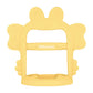 PETINUBE Anti-Dropping Silicone Baby Wrist Teether, Soothing Pacifier for Infants 3+ Months, Crab-Elfin Yellow, Pack of 1, Made in Korea