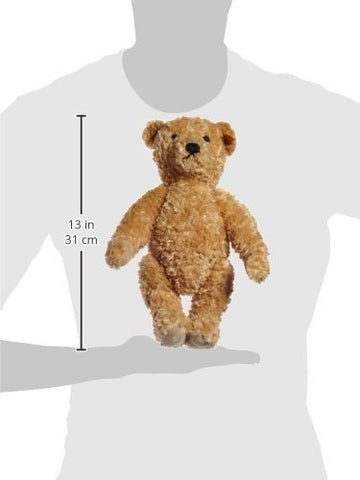 Steiff Elmar Teddy Bear Plush Toy, 12   , Golden Brown, Handmade Quality, Poseable Arms And Legs