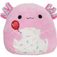 Squishmallows 8 Inch Plush Toy - Archie Axolotl with Balloon, Red, Soft Plush, Model CT6619