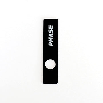 Phase Magnetic Stickers for Remotes - Black Vinyl - Model PHASE-MAG-PACK