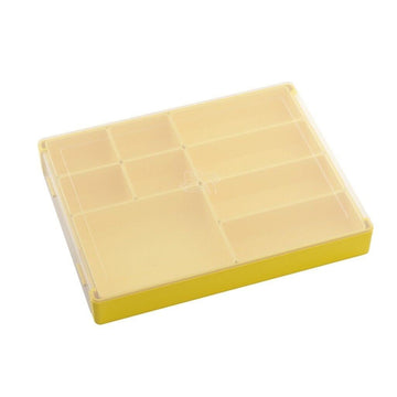 Gamegenic Token Silo Convertible | Store & Organize Board Game Tokens | 9 Removable Trays In 3 Different Sizes | Stackable Token Box | Space-Saving Design | Yellow Color | Made (Ggs22007Ml)