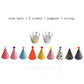 JiaHui Party Hat Set of 9 Hats and 2 Crowns with 9 Pompons for Children Birthday New Year