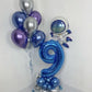Navy Blue Number 90 Balloon 40 Inch, 90 Number Balloon, 90Th Navy Blue Birthday Decorations, 90 Year Old Women Men Blue Party Su