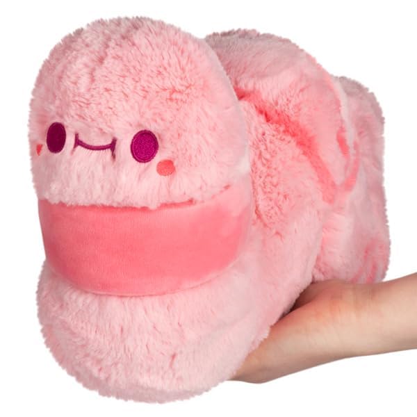 Squishable Mini Worm Plush Toy - Pink - Soft Polyester Stuffed Animal