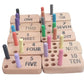 Rcw Montessori Wooden Number Peg Board 110 Learning Toy With 20 Colorful Pegs, Counting, Number Recognition, Addition & Subtrac
