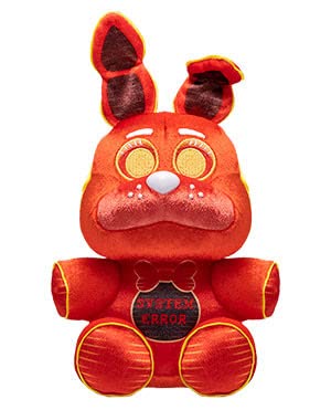 Funko Plush Set of 4 - FNAF High Score Chica, Radioactive Foxy, System Error Bonnie & VR Freddy - Multicolor, Model 59696-99