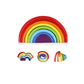 Coogam Wooden Rainbow Stacker Nesting Puzzle Blocks - Tunnel Stacking Game Building Creative Color Shape Matching Jigsaw Learning Toy Set Board Early Development Gift For Kids Boy Girl
