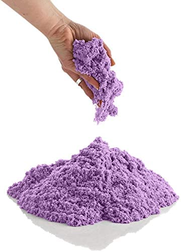 Gurbik_Soft Space Sand Clay For Indoor Playing Moldable 500Gm In Resealable Bag With Free Big Mould (Purple) (No Toxic)