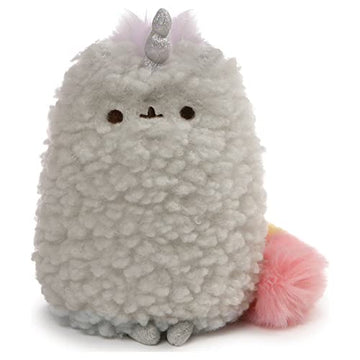 Gund 4061303 Pusheens Little Sister Stormicorn Stormy Unicorn Cat Stuffed Animal Plush, Gray And Pink, 8''