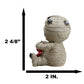 Ebros Egyptian Furrybones Mummy Sarcophagus With Red Teddy Bear And Creepy Spiders Figurine Small 2.75 Inch Tall Furry Bones Skeleton Decor Statue Gods And Goddesses Of Egypt