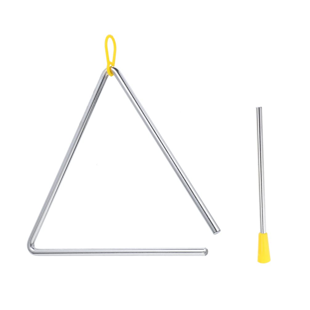 Excluzo 1 Set Metal Triangle Dinner Bell T Kids Music Toy Percussion Instrument Toy