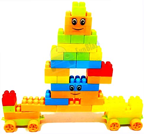 Funblast Building Blocks  Blocks For Kids With Wheel, Learning & Educational Toy Set For Girls, Boys, Kids, Bag Packing, Best G