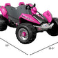 Power Wheels Dune Racer Extreme Ride-On Battery-Powered Vehicle For Preschool Kids, Multi-Terrain Traction, Seats 2, Pink