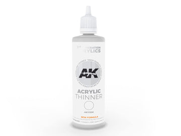 Ak-Interactive 3Rd Gen Thinner 100Ml - Model Building Paints And Tools # 11500