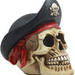 Ebros Gift Badass Pirate Captain Marauder Skull With Golden Earring Statue Captain Hook Skeleton Cranium With Crossbones Hat Figurine Skulls Skeletons