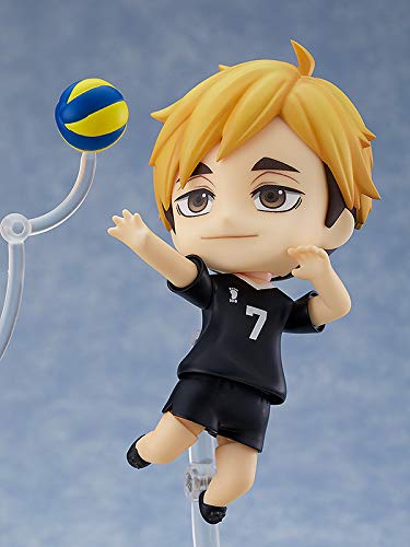 Orange Rouge Nendoroid Action Figure - Atsumu Miya, Multicolor, Model G12685, Made of Acrylonitrile Butadiene Styrene