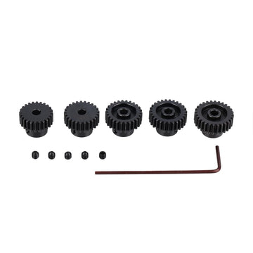 JIECHUN Metal Steel 48P Pinion Gear 24T 25T 26T 27T 28T 3.175mm Shaft Motor Gears Set with Hex Key for 1/10 RC Brushless Brush M