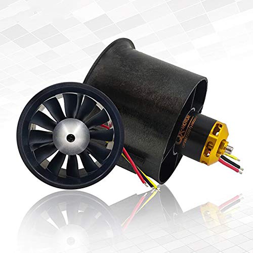 QX-Motor QF2827 2600KV 70mm Brushless Motor 12 EDF Ducted Fan 4S Motor for Jet Airplane