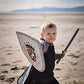 Little Adventures Foam Pretend Play Toy Shield & decorative replica blade Set (Blue Knight)