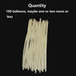 Tangser White 260 Balloons, Long Skinny Balloon Cream, 260Q Twisting Balloon 100 Pcs Beige, Globo Largo Blancos, Premium Magic C
