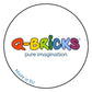 Q-Bricks Classic Baseplate - Building Kit For Toddlers & Kids - 20 X 20 Studs - 6.3 X 6.3 Inches - Pack Of 4 Baseplates - Compat