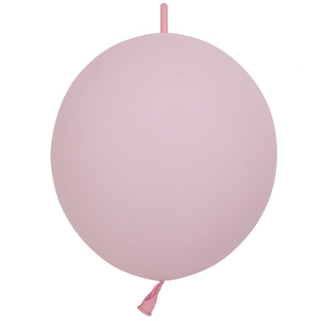 In-Jooyaa 6 Inch Macaron Pink Latex Link Balloon 100 Pcs Quick Linkable Balloon For Party Decoration