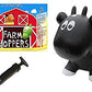 Farm Hoppers Award Winning Inflatable Toddler Safe Bouncing Black Cow Plus Pump