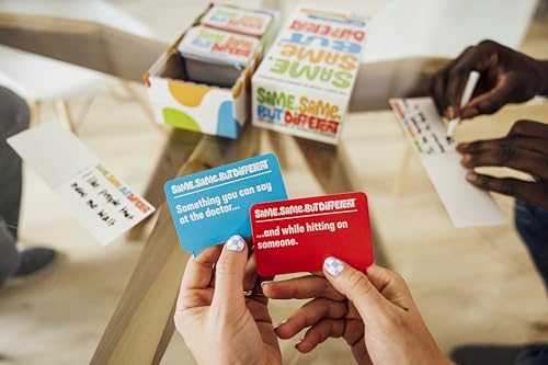 WHAT DO YOU MEME? Same Same But Different - Adult Card Game, Cardstock, Multi Color, Model SAME466WM
