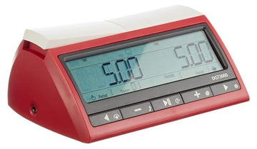 Philos Spel Timer DGT 3000 - Red Plastic Game Timer, Model 4695