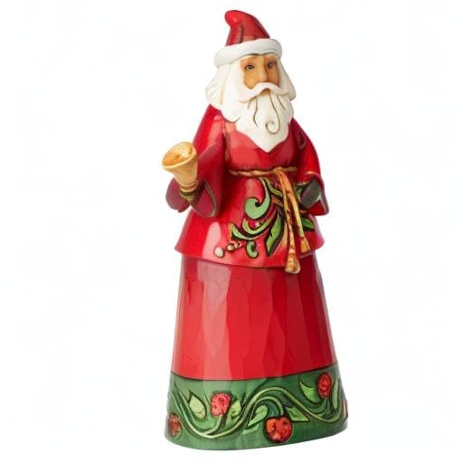 Heartwood Creek By Jim Shore Santa With Bell Figurine