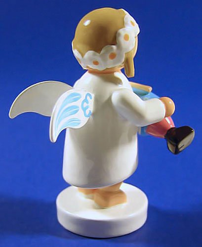 Wendt & Kuhn Handpainted Wooden Blonde Margarite Angel Figurine Doll