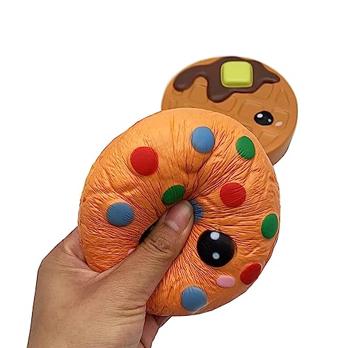 Aqueens 4 Jumbo Food Slow Rising Squishies Hamburger Bun Pizza Bread Kawaii Soft Toys Kid Squishy Squeeze Child Gift