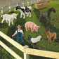Lc Joycre Farm Toy Small Barn Farm Animals Playset 16Pcs Farm Animals Figurines For Cake Topper For Toddlers 1-3
