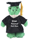 Plushland Plush Stuffed Animal Toys 12 Inches Present Gifts for Graduation Day  Personalized Text  Name or Your School Logo on Gown  Best for Any Grad School Kids (Graduation Gator Black Gown)