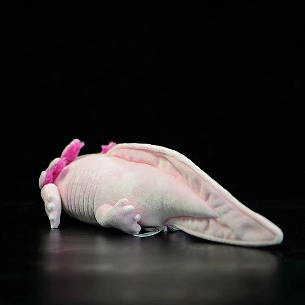 Tiny Heart Axolotl Plush,Stuffed Animal,Lifelike Cute Ambystoma Plush Toy,Gifts For Kids,18 Inches Long