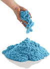 Gurbik Soft Space Sand Clay For Indoor Playing Moldable 500Gm In Resealable Bag With Free Big Mould (Blue) (No Toxic)