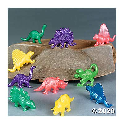 Fun Express Pearlized Squishy Dinosaurs - Goodie Bags, Handouts And Birthday Party Favors Toys - Vbs Vacation Bible School Suppl