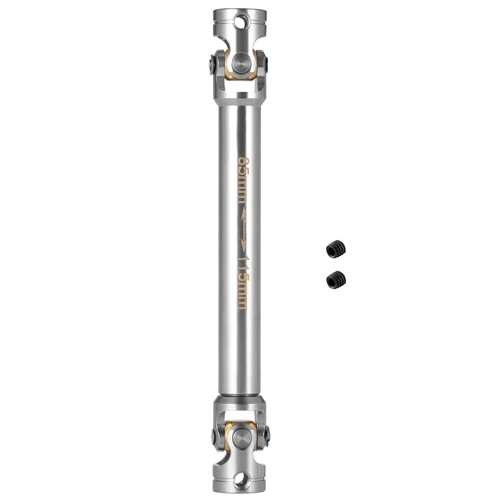 RC-Hub 1Pcs RC Driveshafts Metal Drive Shaft 45-50/47-57/55-67/60-80mm for 1:14 Tamiya Trailer Tractor Truck RC Crawler Car (85m