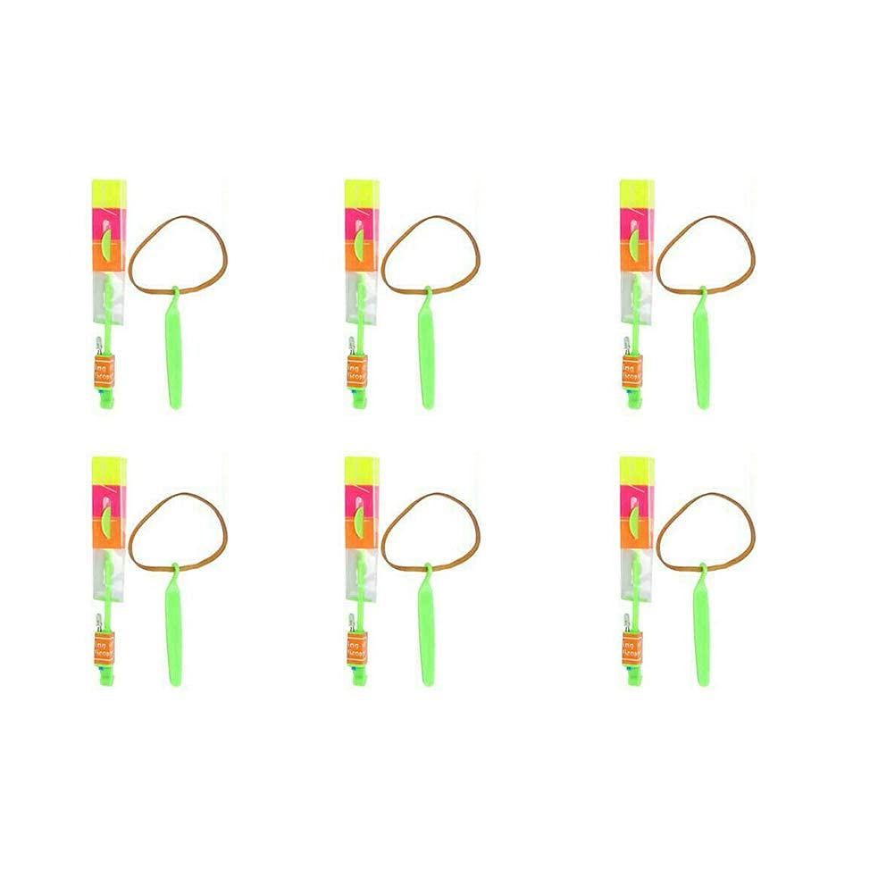 Promote Trader Flying Toy Sling Shot Arrow Rocket Outdoor Flyer6 Pcs/Set Party Favor Return Gifts For 5 Years & Above Boys Kids