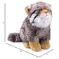 Zhongxin Made British Short Cat Stuffed Animal - 11 Inch Plush Toy Grey Cat, Soft Toy Cat For Kids (Sitting Pallas Cat)